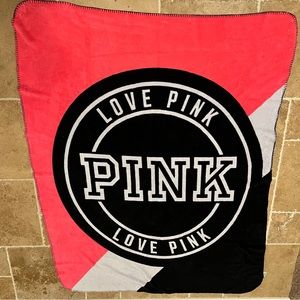 PINK Victorias Secret LOVE PINK Fleece Blanket